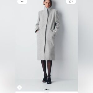Aritzia Gray cocoon long Coat